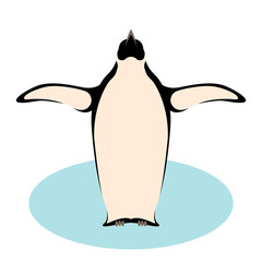 Penguin vector illustration isolated Flat Style