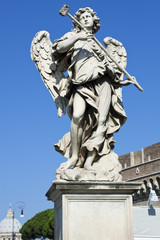 Fototapeta na wymiar Rzeźba Anioła w Rzymie