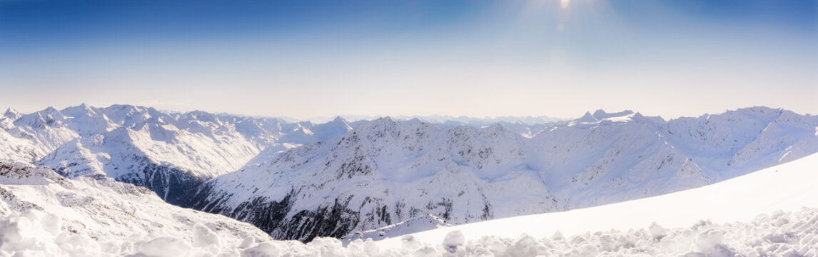 Oetztaler Alpenpanorama im Winter