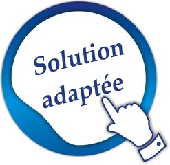 bouton solution adaptée