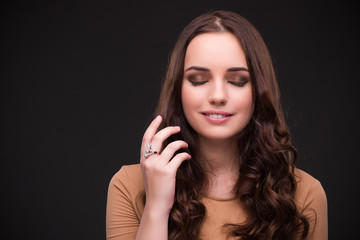 Young woman with jewellery accessories