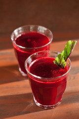 fresh healthy beetroot juice