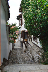 Street in the old town of Plovdiv, Bulgaria