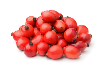 Pile of fresh rose hips