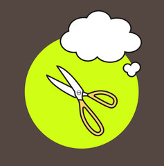 Scissors Vector Banner