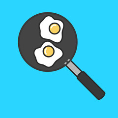 Omlete Preparing in Pan