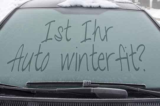 Vereiste Windschutzscheibe Frontscheibe mit kostenloser Wintercheck 