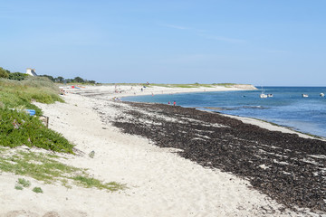 Fototapeta na wymiar sunny beach in Brittany