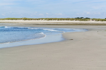 sunny beach in Brittany
