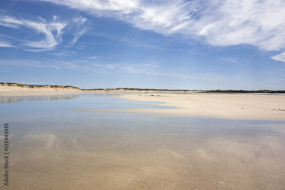 Poster sunny beach in Brittany