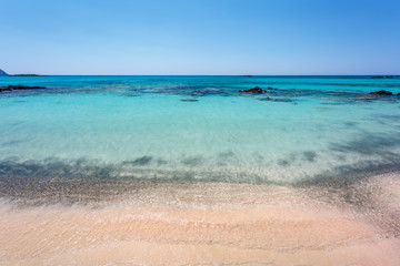 Coastline of Elafonissi beach. Crete. Greece.