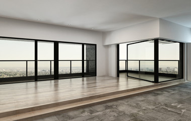 Large spacious open-plan loft or condominium