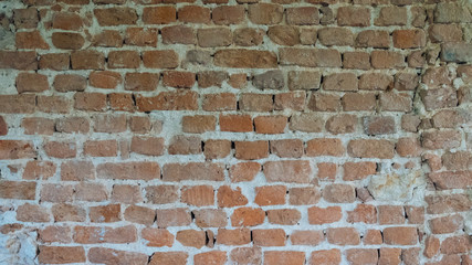Background of old vintage brick wall day