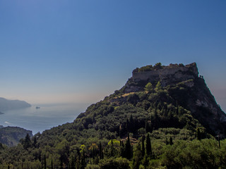 Fototapeta na wymiar Corfu - Angelokastro fortress
