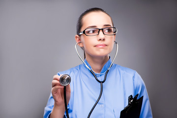 Young doctor in medical concept