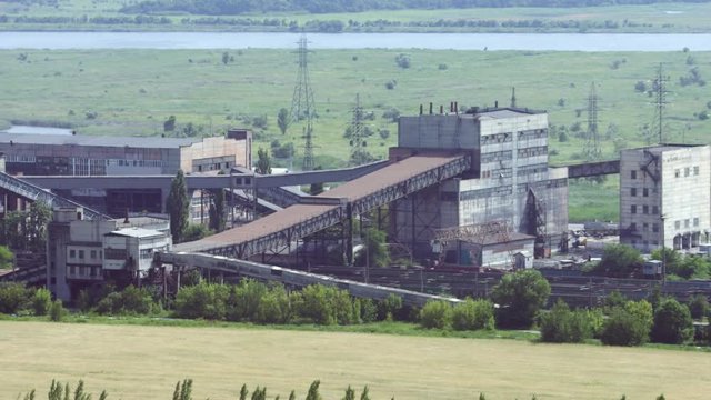 Coal mining industry in green field