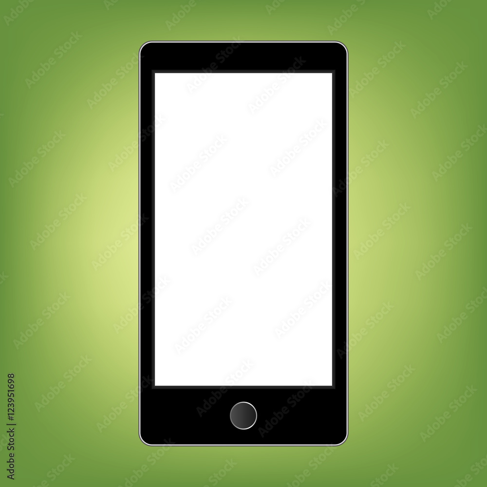 Poster abstract style modern gadgets with blank screen. template for any content
