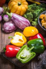 Colorful and vibrant pepper