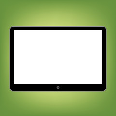 Abstract style modern tablet with blank screen. Template for any content