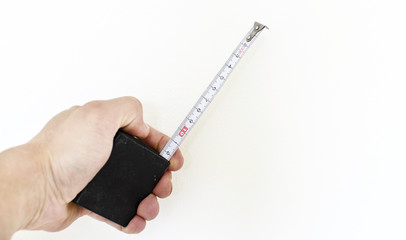 The process length measurement using a measuring tape