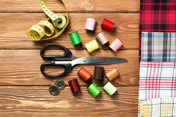 Fototapeta na wymiar Items for sewing or DIY