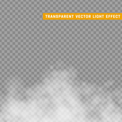 Fog or smoke isolated transparent special effect