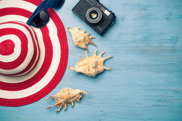Summer objects for vacation