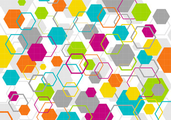 Colorful geometric backdrop