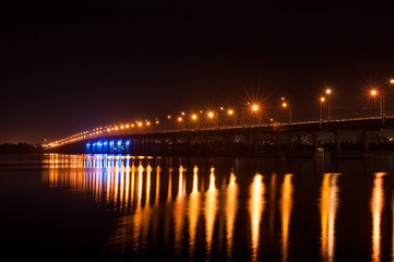Plakat beautiful bridge at night