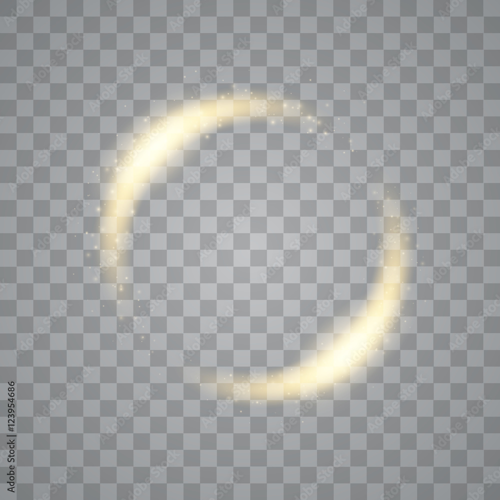 Poster Round shiny frame background with light bursts. Technology . Vector eps10.