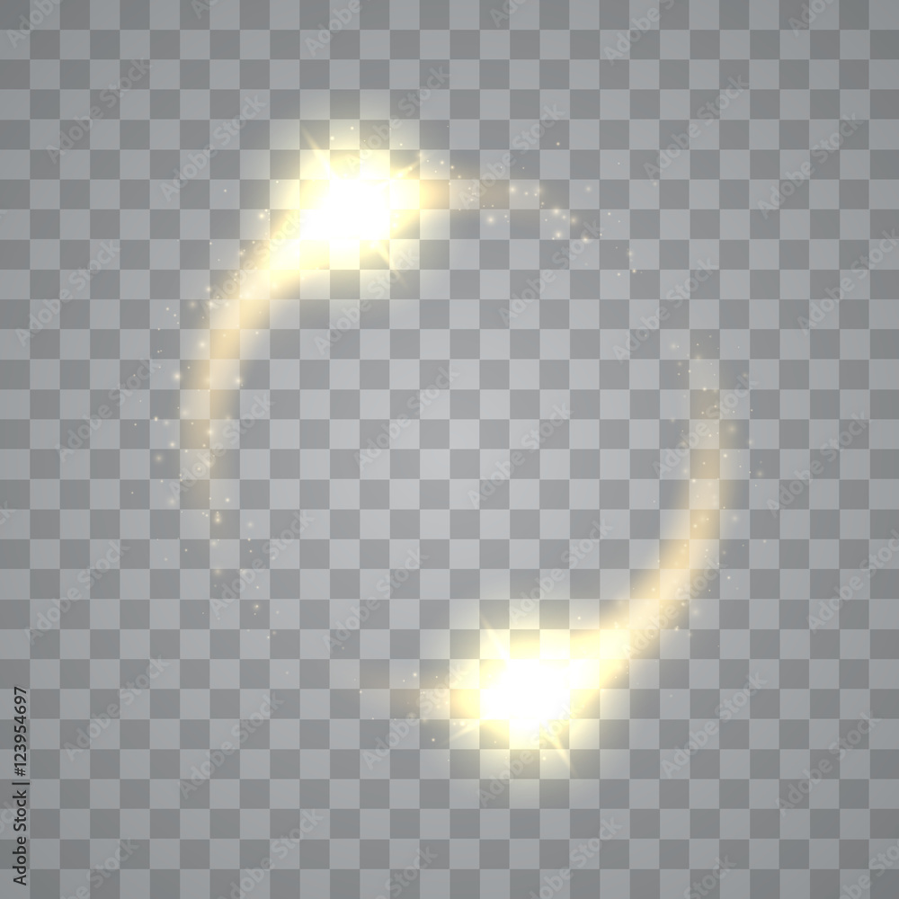 Poster round shiny frame background with light bursts. technology . vector eps10.
