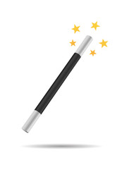 Naklejka premium Magician's stick vector illustration