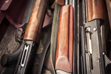 Fototapeten Jagdgewehre während der Entenjagdsaison © splendens