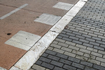 Fototapeta premium Sfondo astratto, strada mista
