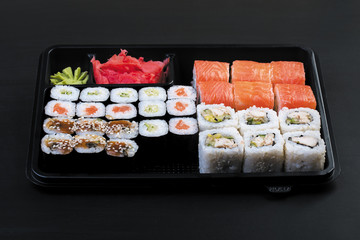 Large set of japanese rolls