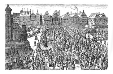Festive procession for the crowning of Ferdinand, Holy Roman Emperor