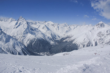 Fototapeta na wymiar Winter mountain landscape.
