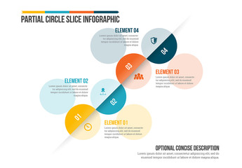Partial Circle Slice Infographic