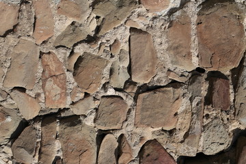 Wall of large stones