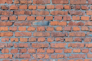 Fototapeta premium Red old worn bricks wallpaper 