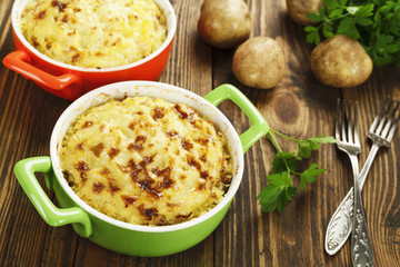 Potato casserole with meat