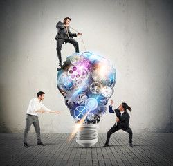 Lightbulb mechanisms of gears