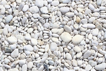 White stones - zen background in Greece