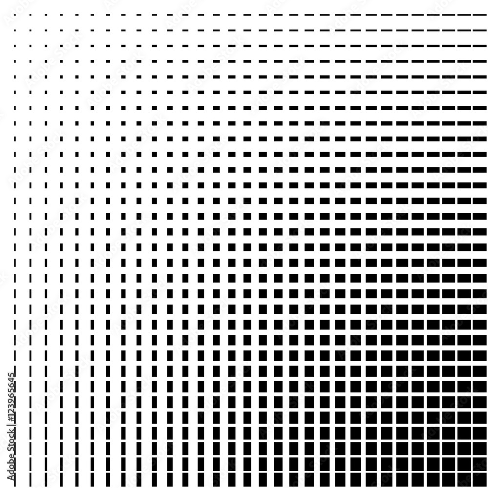 Poster Asymmetric grid mesh pattern. irregular monochrome abstract text