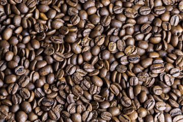 Coffee beans background