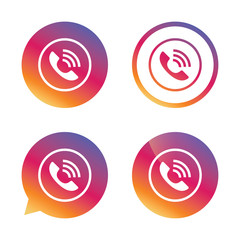 Phone sign icon. Call support symbol.