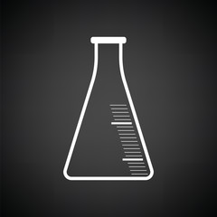 Icon of chemistry cone flask