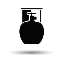 Camping gas container icon