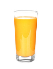 Fototapeta na wymiar Orange juice, isolated on white