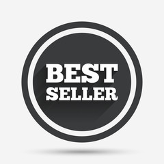 Best seller sign icon. Best seller award symbol.
